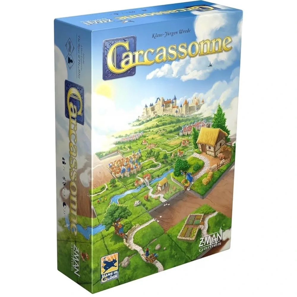 Z-Man Carcassonne Board Game Classic Tile Laying Strategy Game Family 7+ NEW